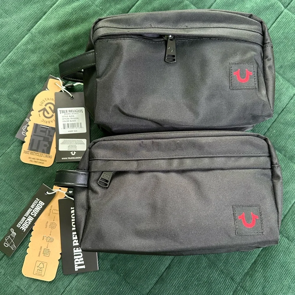 True Religion Black Belt Bag for Men